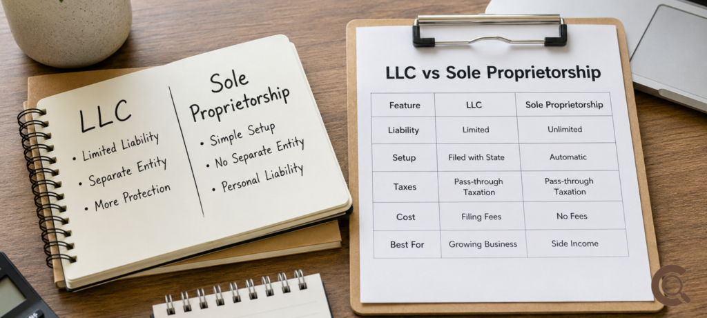 LLC vs sole proprietorship