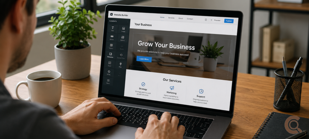 how to build a business website without coding